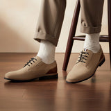 bugatti Merlo beige  Premium Leather Comfort Derby Formal shoes