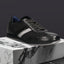 Men's Bugatti leather black leather shoes with a round toe , a tpr outsole , and laces fastening.