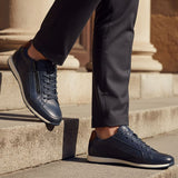bugatti Thorello dark blue  Premium Leather Comfort Sneakers