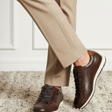 bugatti Thorello brown  Premium Leather Comfort Sneakers