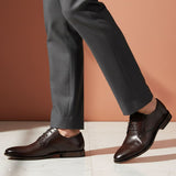 bugatti Gapo dark brown  Premium Leather Comfort Derby Formal shoes