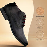 bugatti Gapo Dark Blue  Premium Leather Comfort Chukka Boots