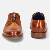 Sula Cognac Leather Derby Shoes