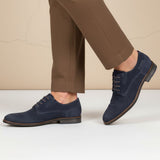 bugatti Sula dark blue  Premium Leather Comfort Derby Formal shoes