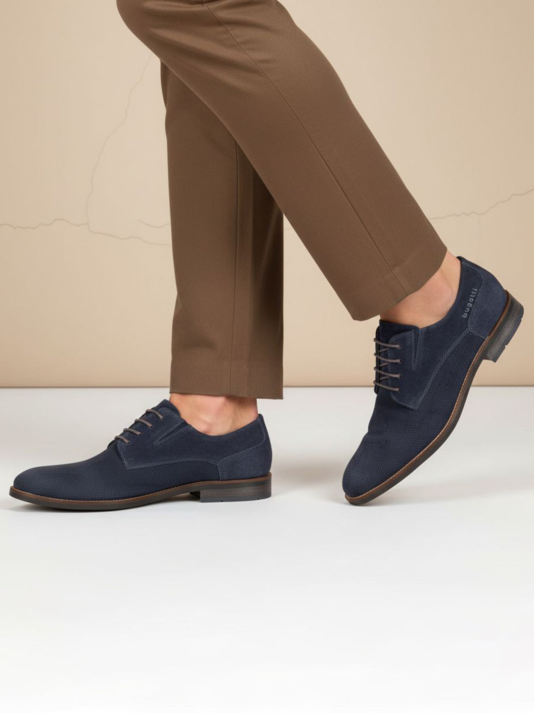 bugatti Sula dark blue Premium Leather Comfort Derby Formal shoes bugatti Sula dark blue Premium Leather Comfort Derby Formal shoes
