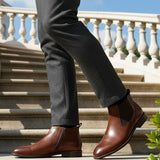 bugatti Amros Cognac  Premium Leather Comfort Chelsea Boots