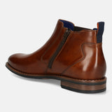 bugatti Cognac Premium Leather Chelsea Boots