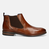 bugatti Cognac Premium Leather Chelsea Boots