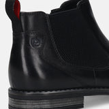 bugatti Amros Black  Premium Leather Comfort Chelsea Boots