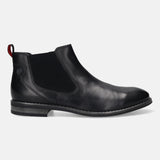 bugatti Amros Black  Premium Leather Comfort Chelsea Boots