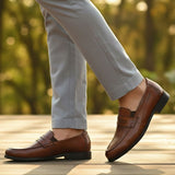 bugatti Theobaldo cognac  Premium Leather Comfort Penny Loafers