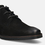 bugatti Black Nubuck Leather Casual Shoes