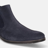 bugatti Dark Blue Suede Chelsea Boots