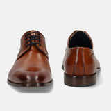 Milko Cognac Leather Formal Derby Shoes