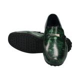 Tresmo Green Nappa Leather Driver Shoes