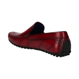 bugatti Tresmo Dark Red  Premium Leather Comfort Slip-Ons Casual
