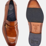 Mansueto Flex Cognac Leather Loafers