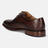 bugatti Brown Premium Leather Derby Shoes