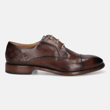 bugatti Brown Premium Leather Derby Shoes