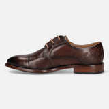 bugatti Brown Premium Leather Derby Shoes