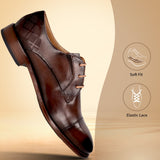 bugatti Livorno Flex Evo Brown  Premium Leather Comfort Derby Formal shoes