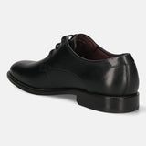 bugatti Black Premium Leather Derby shoes