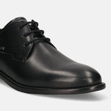 bugatti Black Premium Leather Derby shoes