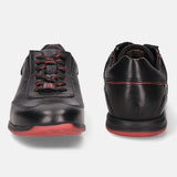 Thorello Black Leather Sneakers