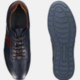 Bugatti Thorello Dark Blue Premium Leather Comfort Sneakers