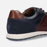 Bugatti Thorello Dark Blue Premium Leather Comfort Sneakers