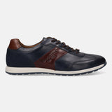 Bugatti Thorello Dark Blue Premium Leather Comfort Sneakers