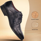 bugatti Zavinio Dark Blue  Premium Leather Comfort Derby Formal shoes