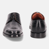 bugatti Black Premium Leather Derby Shoes