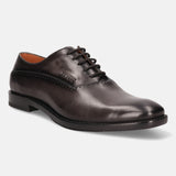 bugatti Dark Grey Premium Leather Formal Oxford Shoes