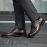 bugatti Laziano Comfort dark grey  Premium Leather Comfort Derby Formal shoes