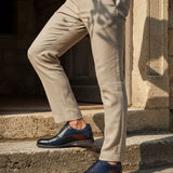 bugatti Caleo Exko dark blue  Premium Leather Comfort Derby Formal shoes