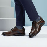 bugatti Caleo Exko dark brown  Premium Leather Comfort Derby Formal shoes