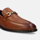 bugatti Cognac Premium Leather Formal Slip-Ons