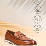 bugatti Kadmos Cognac  Premium Leather Comfort Penny Loafers