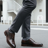 Bugatti Mamadou Dark Brown Premium Leather Comfort Oxford Formal Shoes