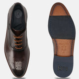 Bugatti Mamadou Dark Brown Premium Leather Comfort Oxford Formal Shoes