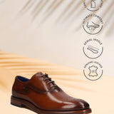 bugatti Mamadou Cognac  Premium Leather Comfort Oxford Formal shoes