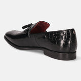 Rico Black Leather Formal Slip-Ons