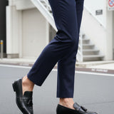 bugatti Rico Black  Premium Leather Comfort Slip-Ons Formal