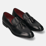 bugatti Rico Black  Premium Leather Comfort Slip-Ons Formal