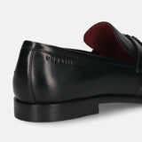 bugatti Rico Black  Premium Leather Comfort Slip-Ons Formal