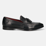 bugatti Rico Black  Premium Leather Comfort Slip-Ons Formal