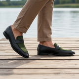 bugatti Rico black  Premium Leather Comfort Penny Loafers