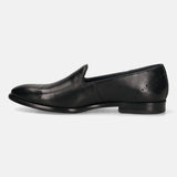 bugatti Black Premium Leather Slip-ons Formal