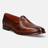 bugatti Cognac Premium Leather Slip-ons Formal